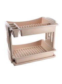 Dove 2-Tier Dish Rack Dark Beige 50x40x36cm  - Image 2
