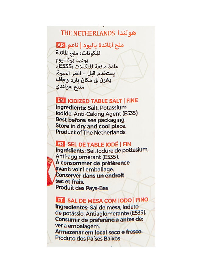 نيزو ملح ناعم للمائدة معالج باليود في عبوة حمراء 1كيلوجرام  - Image 4