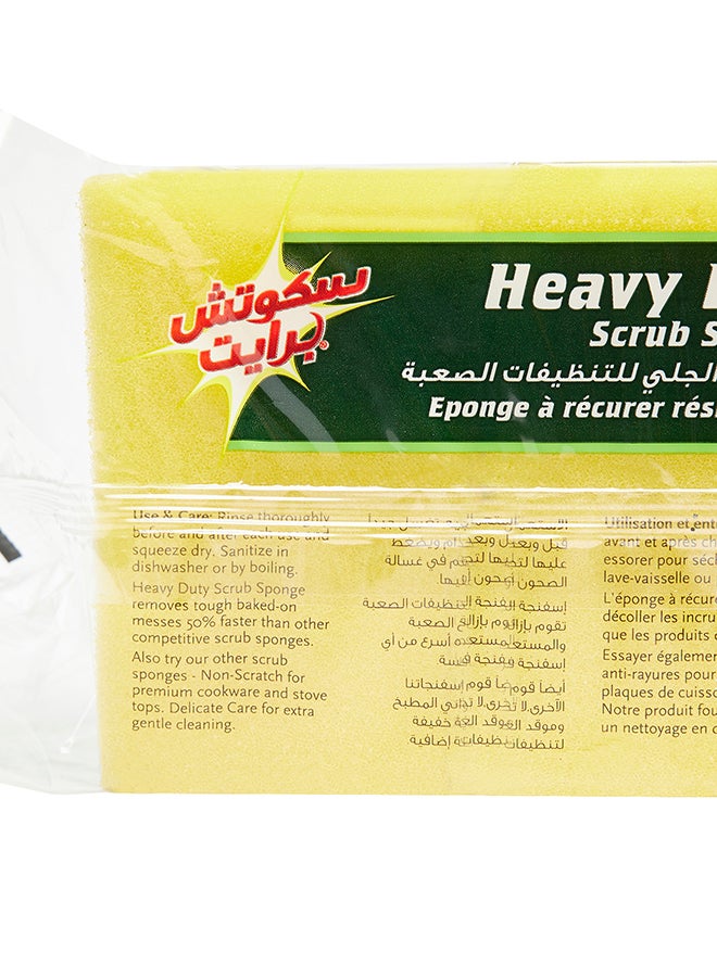 Scotch Brite 9-Piece Scotch Brite Heavy Duty Scrub Sponge Green 4.5x2.7x 0.6inch - Image 4