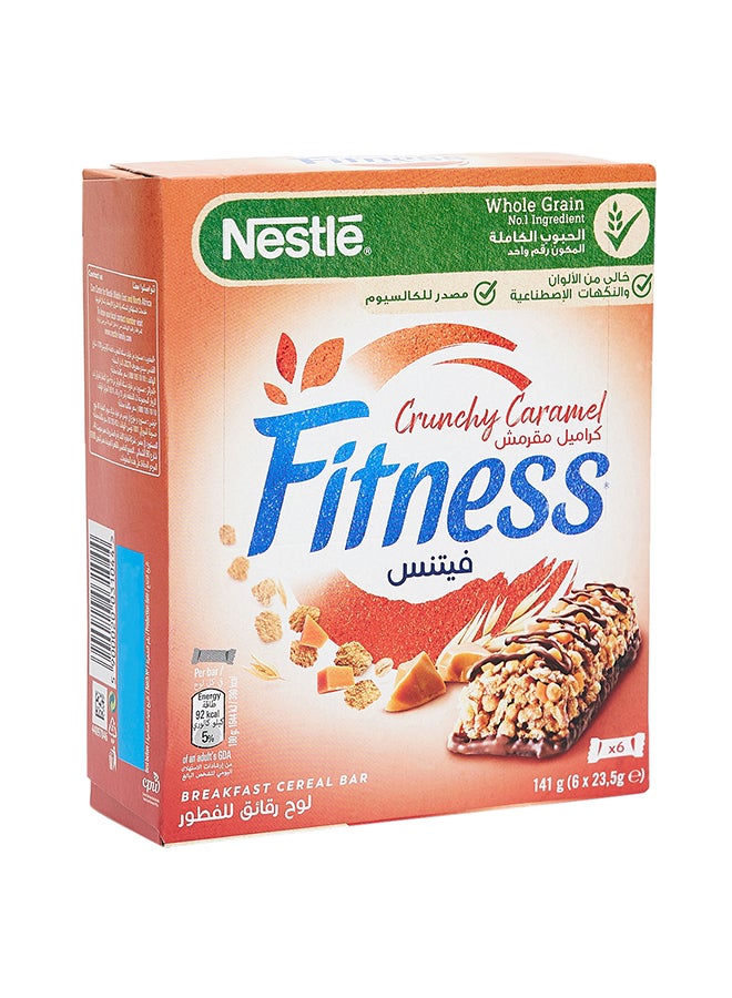 فيتنس لوح حبوب إفطار مقرمش بالكراميل 23.5جرام عبوة من 6 قطع - Image 2