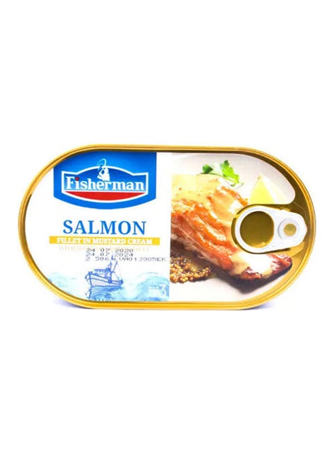 Canned Salmon Fillets In Mustard Cream And Worcestershire Sauce 170grams
