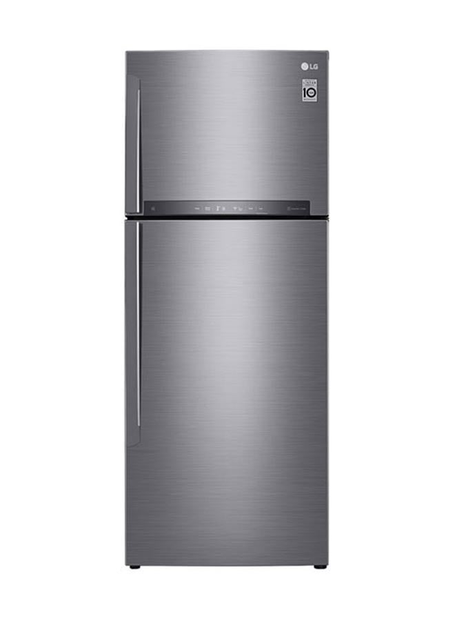 LG 15.4 Cu.Ft. Top Freezer Refrigerator/ThinQ (wifi)/ Multi Air Flow/Energy Saving Inverter Linear Compressor LT17HBHSLN Silver  - Image 1