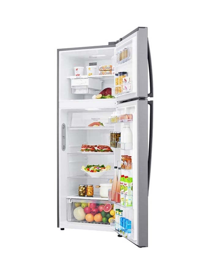 LG 15.4 Cu.Ft. Top Freezer Refrigerator/ThinQ (wifi)/ Multi Air Flow/Energy Saving Inverter Linear Compressor LT17HBHSLN Silver  - Image 2