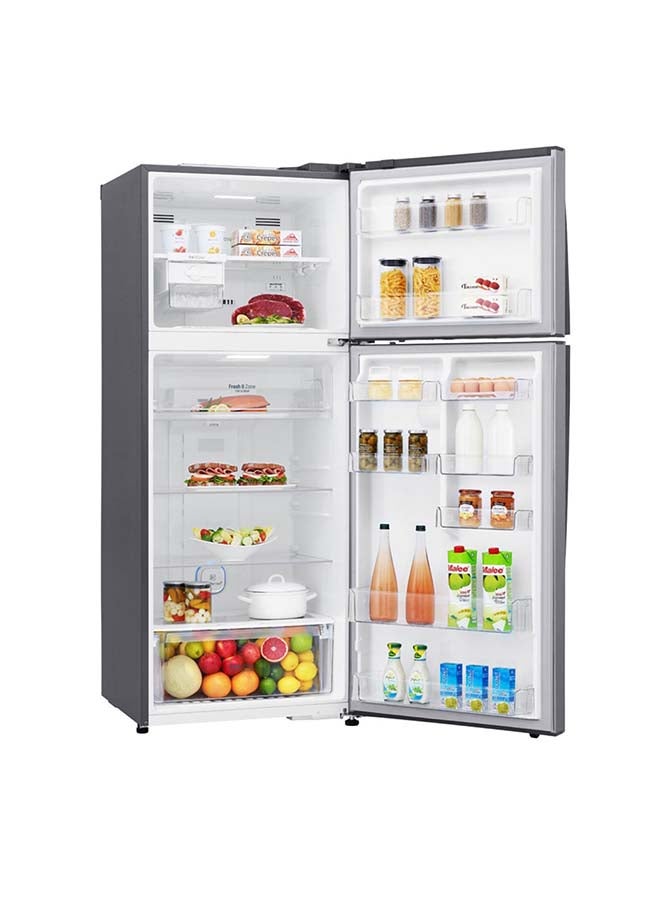 LG 15.4 Cu.Ft. Top Freezer Refrigerator/ThinQ (wifi)/ Multi Air Flow/Energy Saving Inverter Linear Compressor LT17HBHSLN Silver  - Image 3