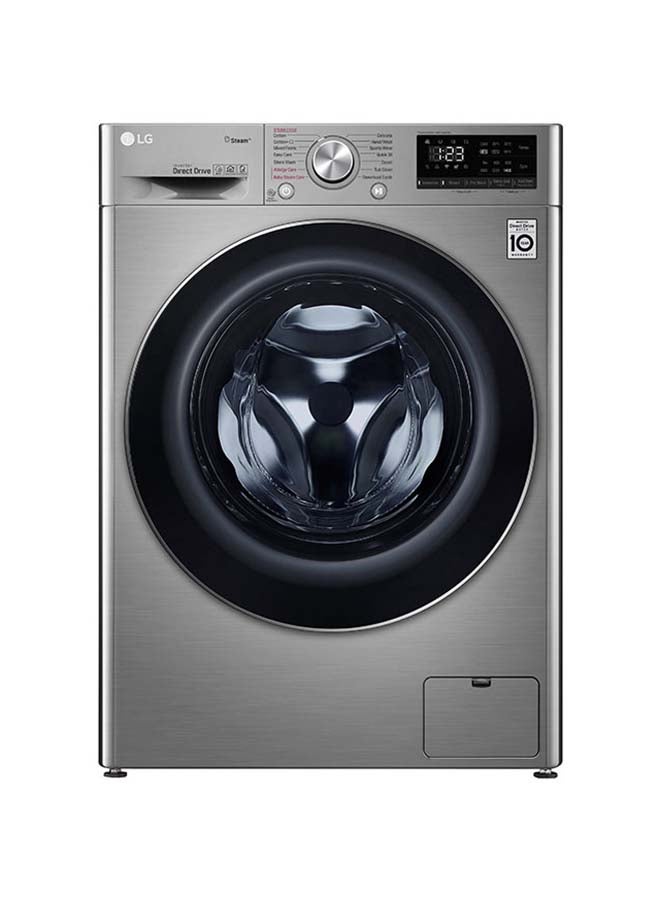 LG - 8 kg Front Load Washing Machine With AI DD WFV0812XM Silver - Image 1