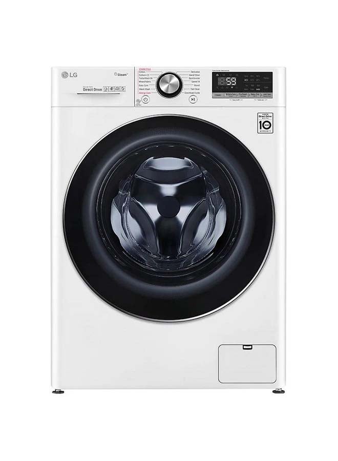 إل جي Front Automatic Washing Machine 10.5 Kg/ Dry 75%/ Turbo Wash/ Wi-Fi/ Direct Drive Motor With AI/ Chinese Industry WFV1214WHT1 White  - Image 1