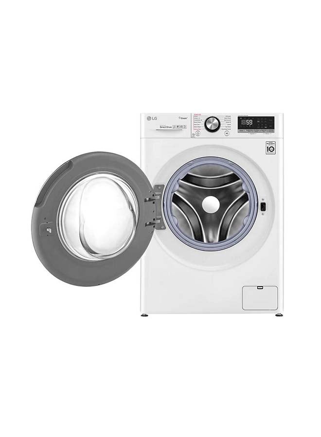 إل جي Front Automatic Washing Machine 10.5 Kg/ Dry 75%/ Turbo Wash/ Wi-Fi/ Direct Drive Motor With AI/ Chinese Industry WFV1214WHT1 White  - Image 4