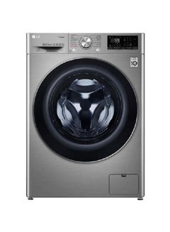 إل جي Washing Machine Front Load 10.5 Kg Washing Capacity WSV1107XMT Steel Silver 