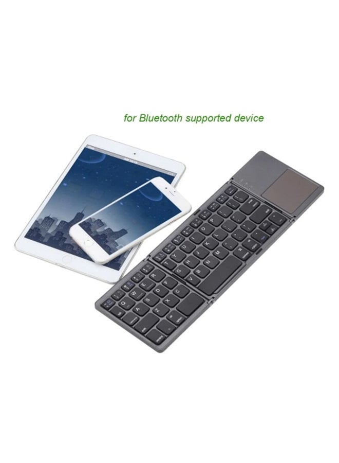 Wireless Foldable Keyboard With Touchpad Dark Grey - v1648549722/N28817506A_7