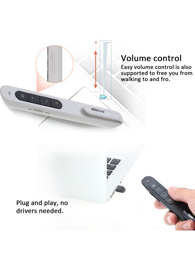 Wireless PowerPoint Remote Controller Pen With USB Receiver Black - v1648549731/N40674061A_7