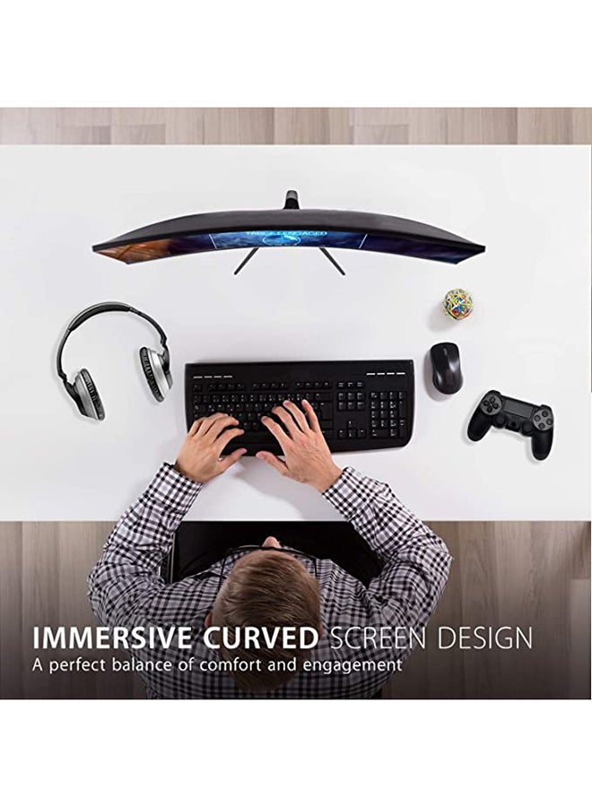 ViewSonic - ViewSonic VX2718-PC-MHD 27-inch 1080p HD Curved Gaming Monitor, 165Hz, 1ms, Dual Integrated Speakers, Adaptive Sync, DisplayPort, 2x HDMI, for Home Entertainment and Gaming 27inch Black - Image 1