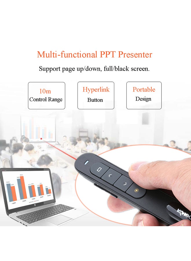 Wireless PowerPoint Remote Controller Pen With USB Receiver Black - v1648549741/N40674061A_6