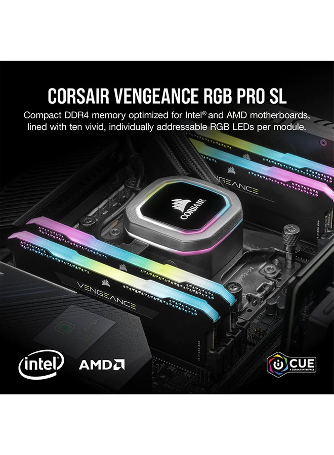 CORSAIR Vengeance RGB Pro SL(2x16GB) Desktop Memory Black  - Image 5