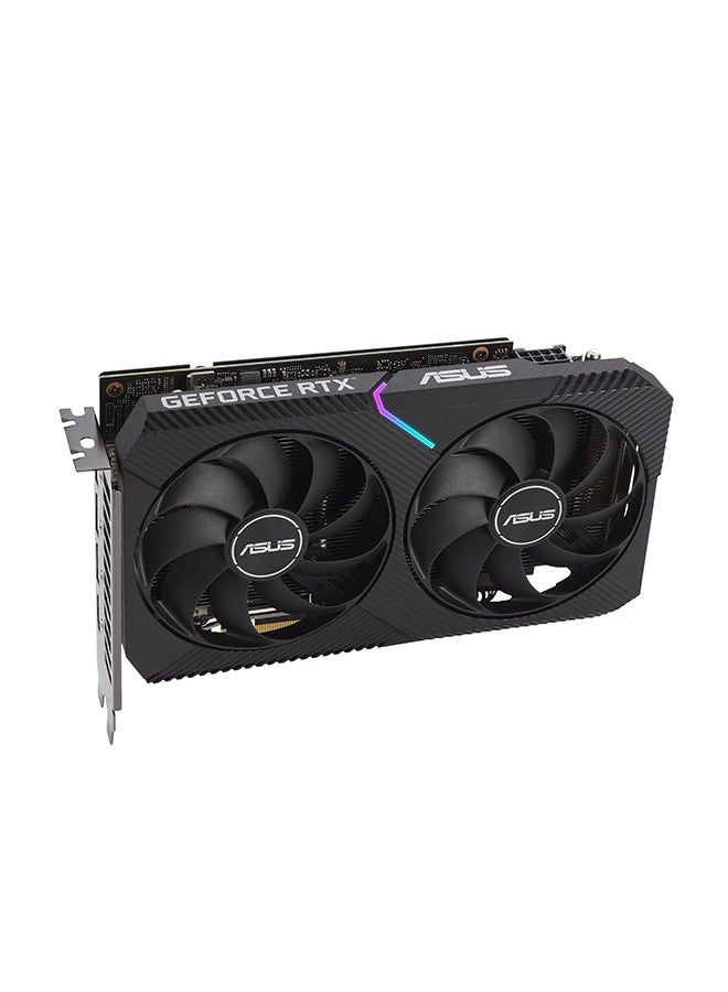 ASUS - ASUS Dual NVIDIA GeForce RTX 3060 V2 OC Edition 12GB GDDR6 Gaming Graphics Card (PCIe 4.0, 12GB GDDR6 Memory, HDMI 2.1, DisplayPort 1.4a, 2-Slot Design, Axial-tech Fan Design, 0dB Technology) Black - Image 1