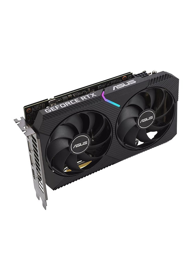 ASUS - ASUS Dual NVIDIA GeForce RTX 3060 V2 OC Edition 12GB GDDR6 Gaming Graphics Card (PCIe 4.0, 12GB GDDR6 Memory, HDMI 2.1, DisplayPort 1.4a, 2-Slot Design, Axial-tech Fan Design, 0dB Technology) Black - Image 1