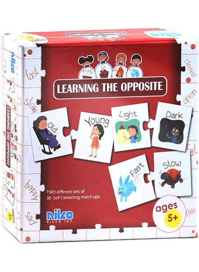 Educational Cards  Learning The Opposite  40 Pcs  - Image 1