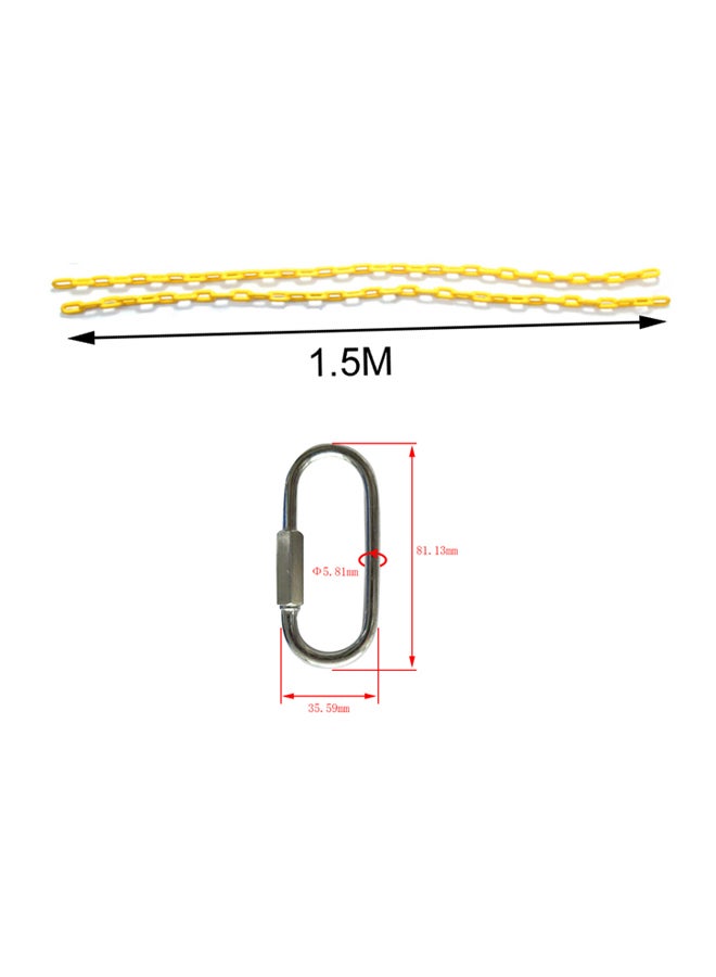 أر بي دبليو تويز مقعد أرجوحة كامل مع سلسلة بطول 5.5 قدم - أصفر - Image 2