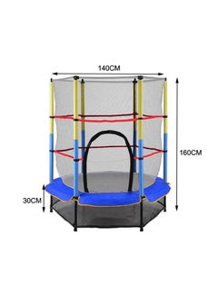 5.5 Feet Small Kids Jumping Enclosed Trampoline 140x140x160cm - v1648554062/N40910692A_4