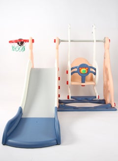 3-In-1 Portable Outdoor Slide And Swing With Basketball Hoop 180x155x118cm - v1648554065/N42467830A_2