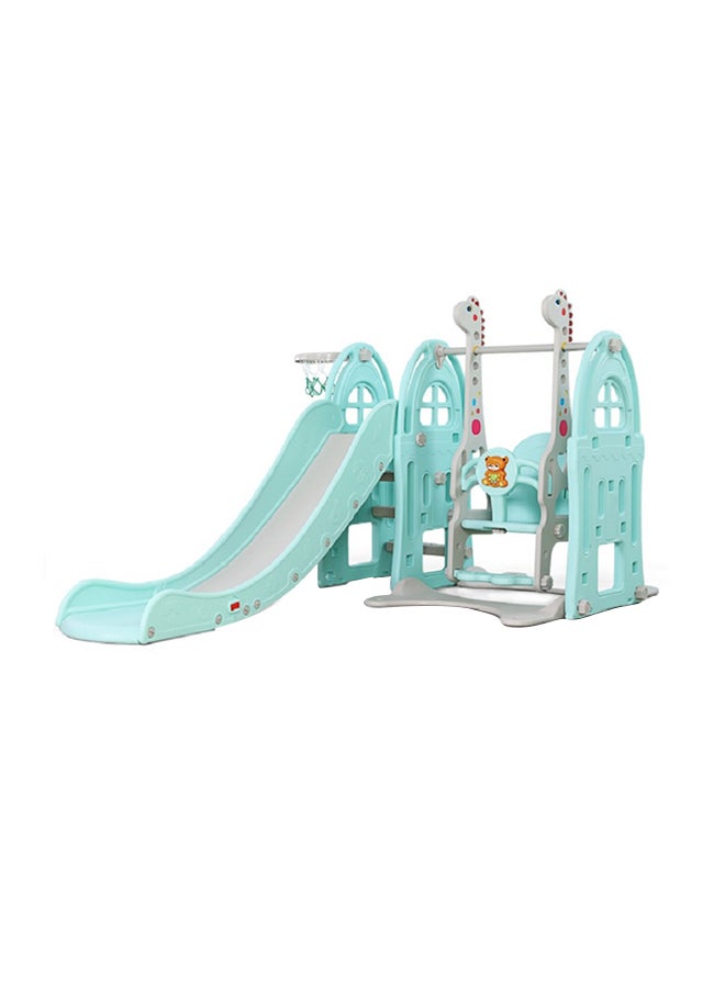 XIANGYU Indoor Plastic Swing And Slide With Basketball Hoop 116x36x54cm  - Image 1