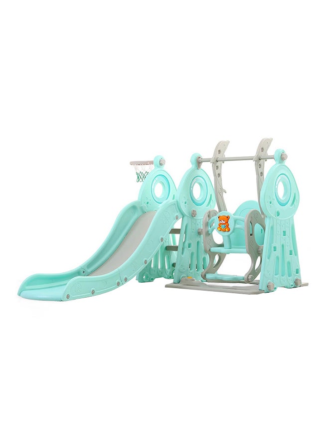 XIANGYU 3-In-1 Indoor Swing And Slide With Basketball Hoop 145X180X120cm  - Image 1
