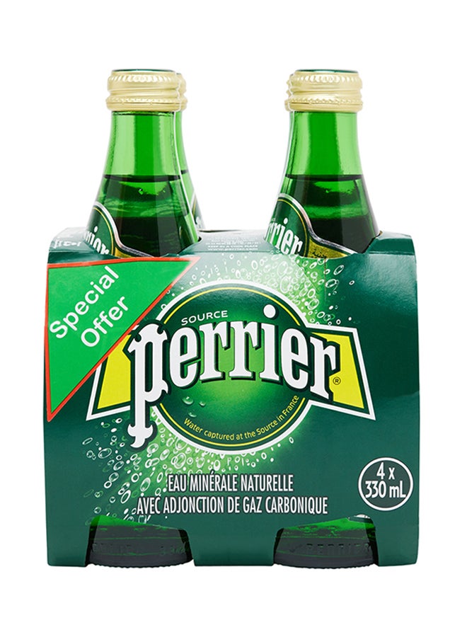 بيرير مياه معدنية طبيعية فوارة 330ملليلتر عبوة من 4 قطع - Image 2