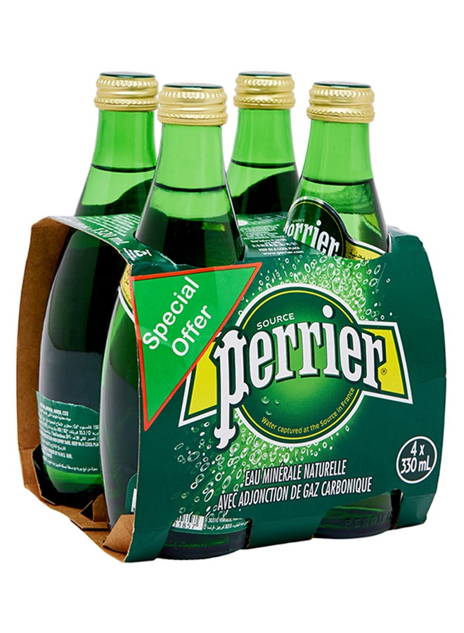بيرير مياه معدنية طبيعية فوارة 330ملليلتر عبوة من 4 قطع - Image 3