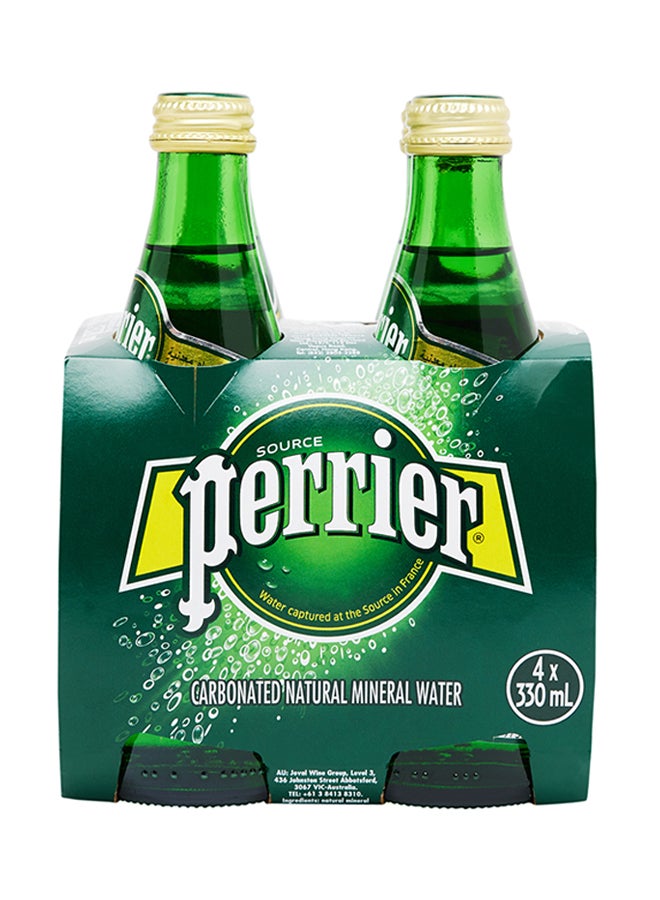 بيرير مياه معدنية طبيعية فوارة 330ملليلتر عبوة من 4 قطع - Image 4