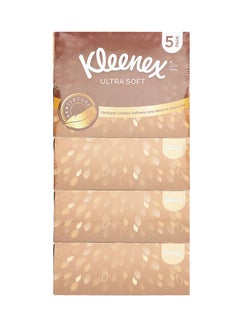 Kleenex Ultra Soft Facial Tissue Pack of 5 White  - Image 1