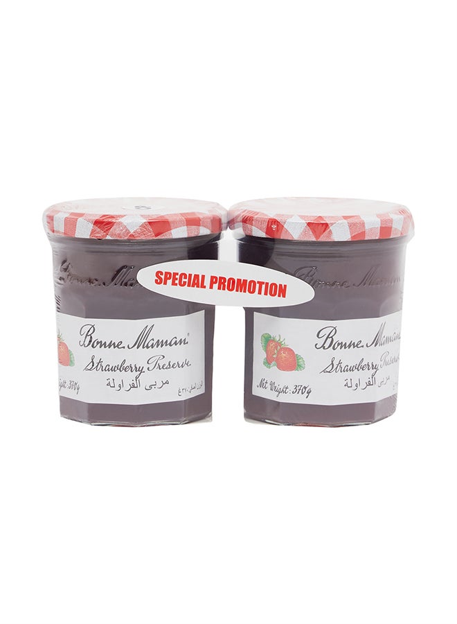 بون مامان مربى فراولة 370غرام عبوة من قطعتين - Image 1