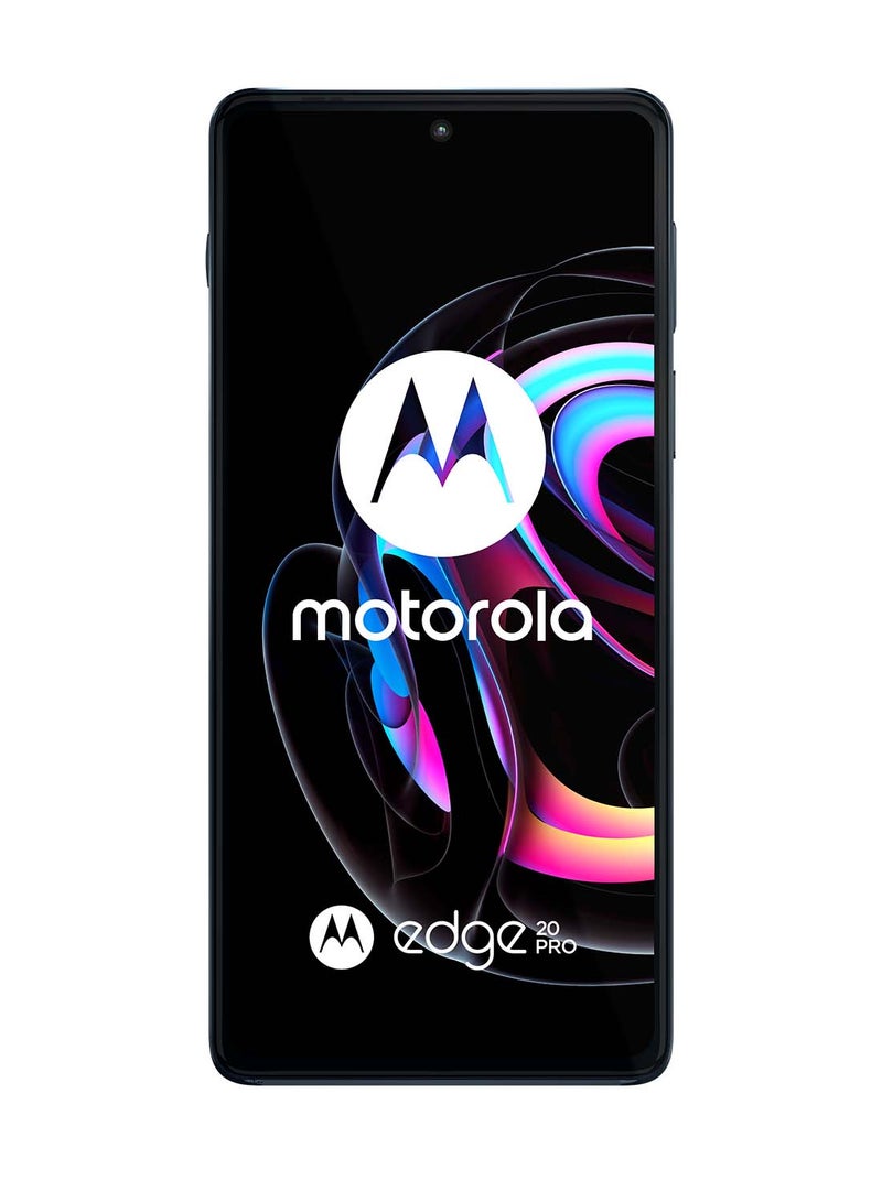 Motorola - Edge 20 Pro Dual SIM Midnight Blue 12 GB RAM 256 GB 5G With Lenovo Tab M8,2 GB RAM,16 GB ROM - Middle East Version - Image 1