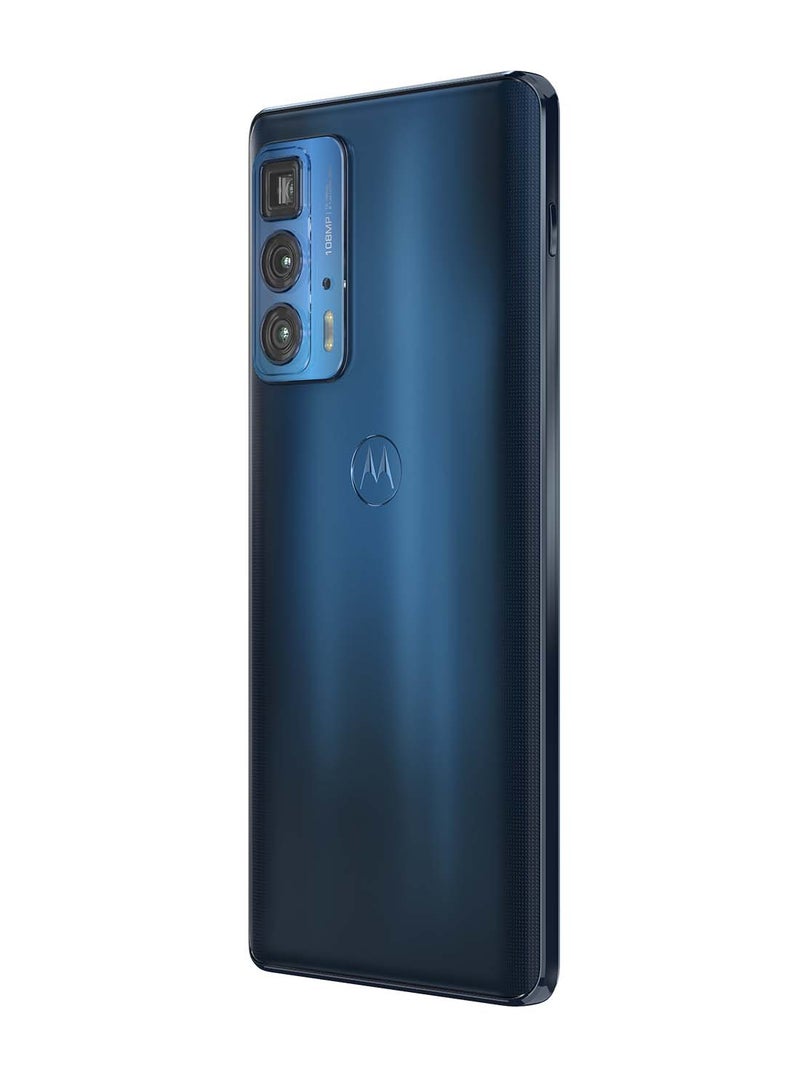 Motorola - Edge 20 Pro Dual SIM Midnight Blue 12 GB RAM 256 GB 5G With Lenovo Tab M8,2 GB RAM,16 GB ROM - Middle East Version - Image 1