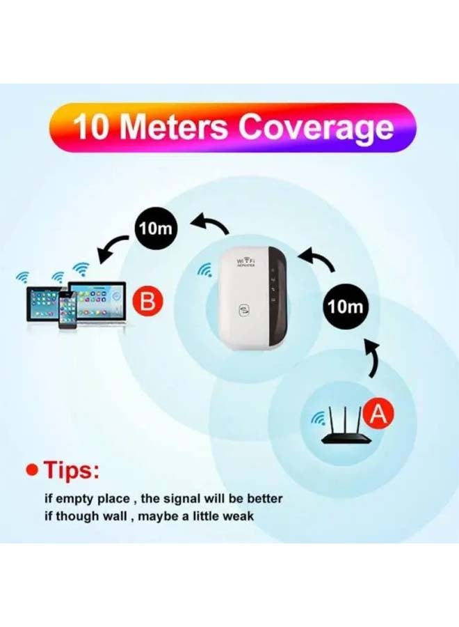 Bison - Bluetooth Wireless Wi-Fi Repeater White/Black - Image 1