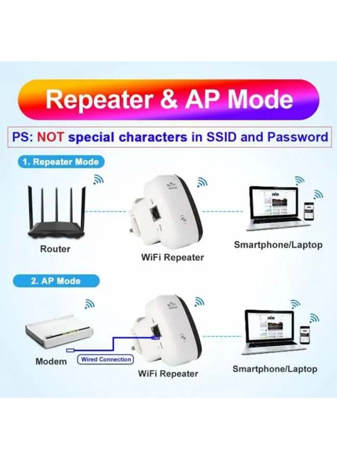 Bison - Bluetooth Wireless Wi-Fi Repeater White/Black - Image 1