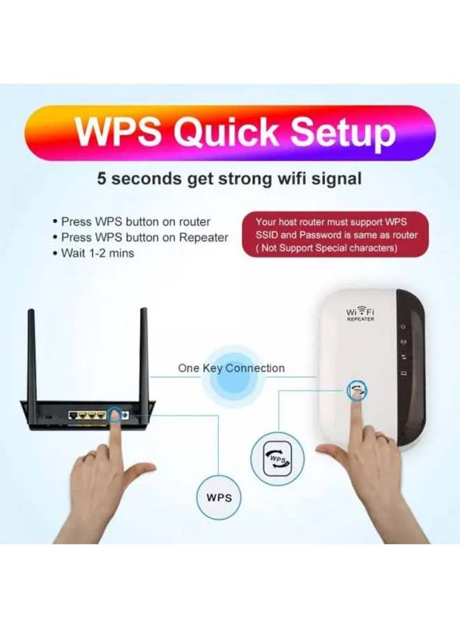 Bison - Bluetooth Wireless Wi-Fi Repeater White/Black - Image 1