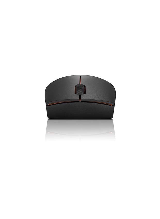 Lenovo - 300 Wireless Compact Mouse, 2.4 GHz RF Wireless Connection, 1,000 dpi Laser Sensor, 3 Buttons, 32' / 10 m Wireless Range, Single AA Battery, Black - Image 1