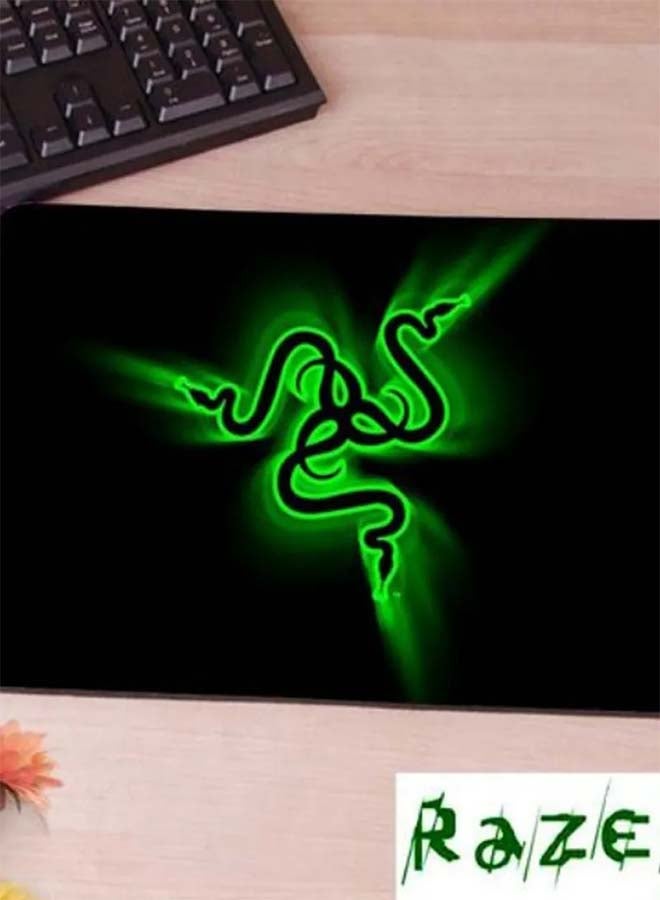 Anti Slip Gaming Mouse Pad Black/Green - Image 3