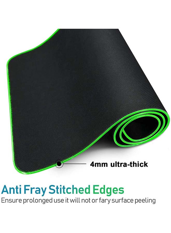 I teko Keyboard And Mouse Gaming Mat Black/Green  - Image 4