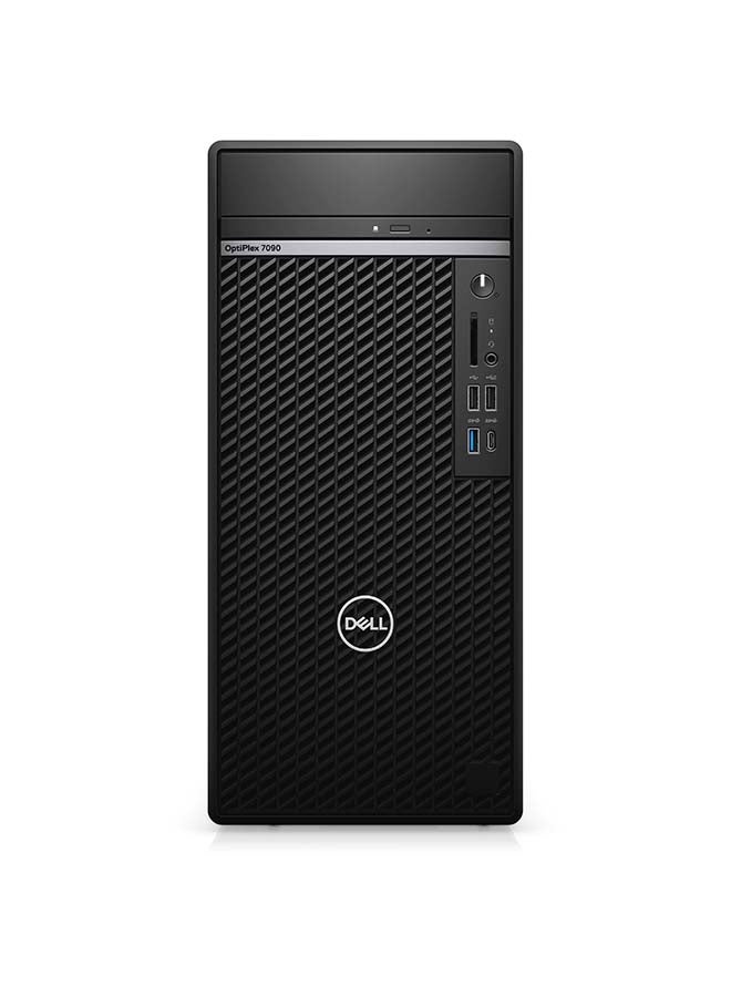 DELL - Optiplex 7090MT Tower PC, Core i7 10th Generation/8GB RAM/1TB HDD+256GB SSD/Intel UHD Graphics International Version Black - Image 1