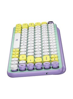 Logitech POP Keys Mechanical Wireless Keyboard With Customisable Emoji Keys, Durable Compact Design, Bluetooth Or USB Connectivity, Multi-Device, OS Compatible, US Layout Mint  - Image 5