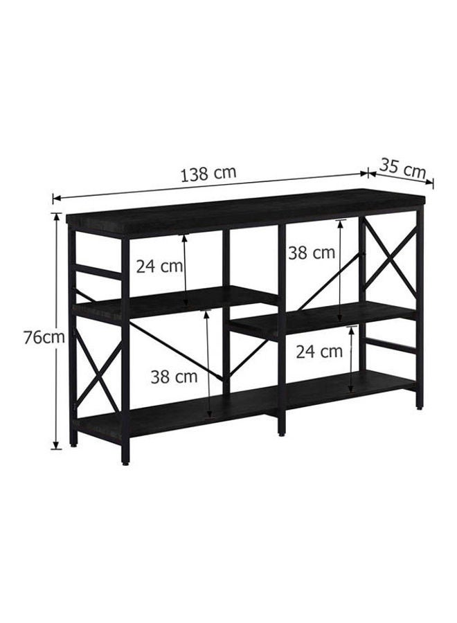 Home Gallery london Assembled  TV stand Black 77x34x77cm - Image 3