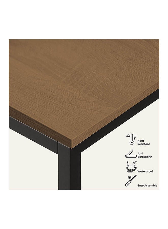 هوم جاليري L Shaped Desk with Shelves  Reversible Corner Brown 75x120x90cm - Image 5