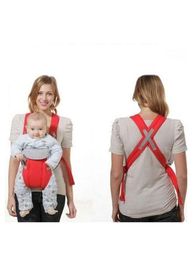 Generic - 4-In-1 Kids Adjustable Carrier With Comfortable Head Support And Buckle Strap - Red - Image 1