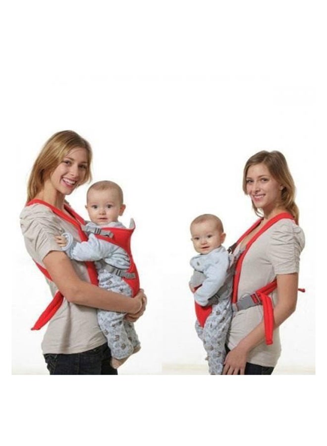 Generic - 4-In-1 Kids Adjustable Carrier With Comfortable Head Support And Buckle Strap - Red - Image 1
