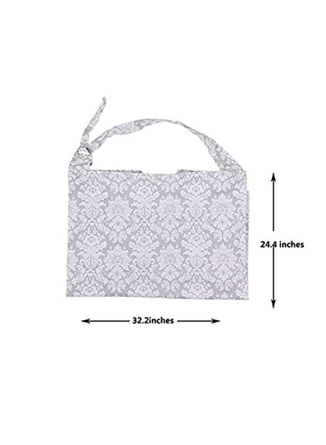 WskY Patterned Design Combed Cotton Baby Nursing Cover And Bib  - Image 2