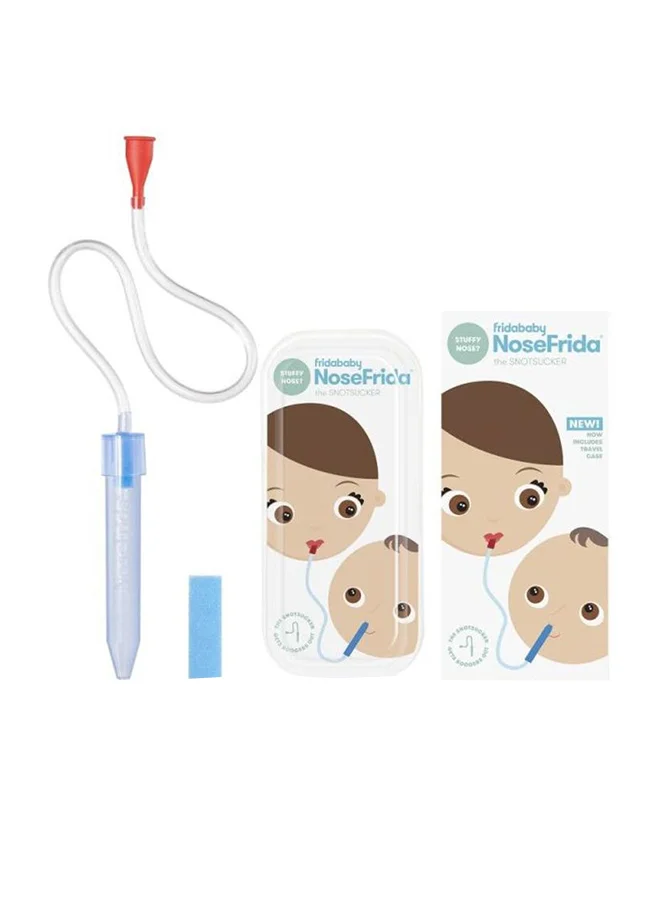 fridababy Baby Nasal Aspirator NoseFrida The Snotsucker For Stuffy Nose With Travel Case
