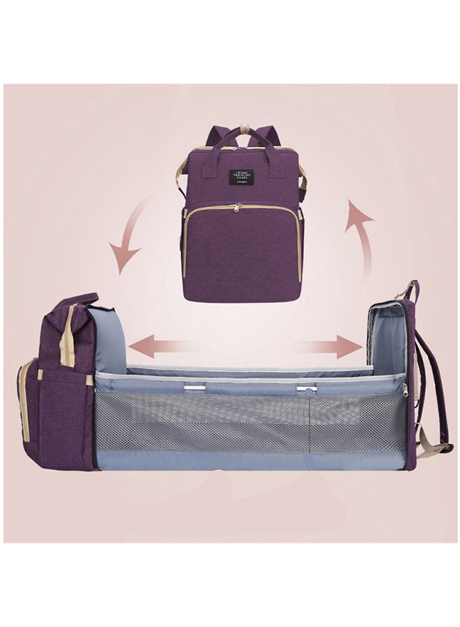 New Style Multifunctional Portable Double Shoulder Mommy Bed Backpack With Cushion  - Image 4