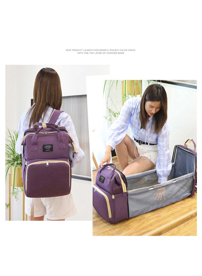 New Style Multifunctional Portable Double Shoulder Mommy Bed Backpack With Cushion  - Image 2
