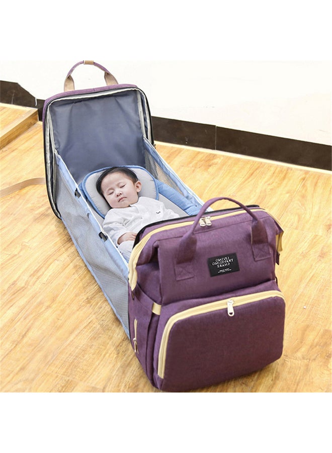 New Style Multifunctional Portable Double Shoulder Mommy Bed Backpack With Cushion  - Image 3