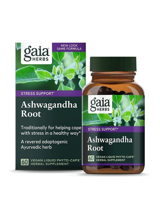 Gaia Herbs Ashwagandha Root Dietary Supplement - 60 Capsules 